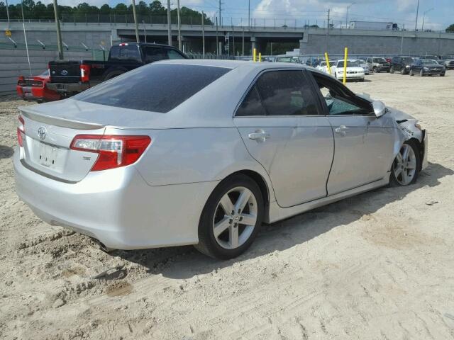 4T1BF1FK9CU040088 - 2012 TOYOTA CAMRY BASE SILVER photo 4