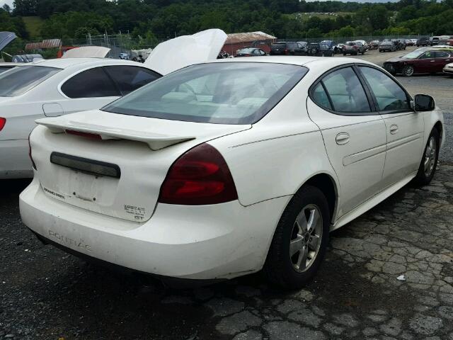 2G2WS522651246003 - 2005 PONTIAC GRAND PRIX WHITE photo 4
