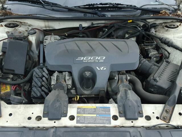 2G2WS522651246003 - 2005 PONTIAC GRAND PRIX WHITE photo 7