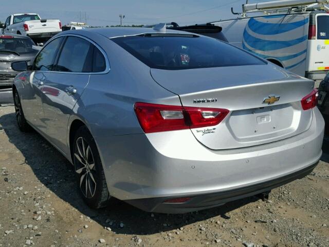 1G1ZE5ST1HF260406 - 2017 CHEVROLET MALIBU LT SILVER photo 3