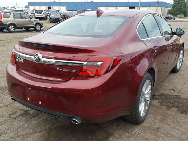 2G4GK5EX6G9157135 - 2016 BUICK REGAL RED photo 4