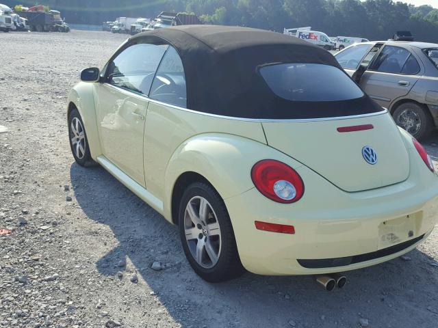 3VWRF31YX6M315628 - 2006 VOLKSWAGEN NEW BEETLE 黄色 照片 3