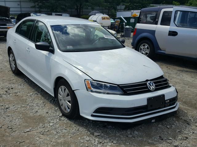 3VW2K7AJ2FM342586 - 2015 VOLKSWAGEN JETTA BASE WHITE photo 1