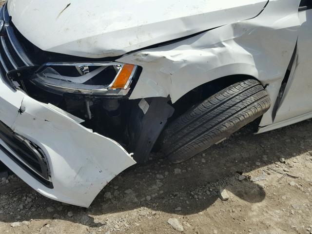 3VW2K7AJ2FM342586 - 2015 VOLKSWAGEN JETTA BASE WHITE photo 9