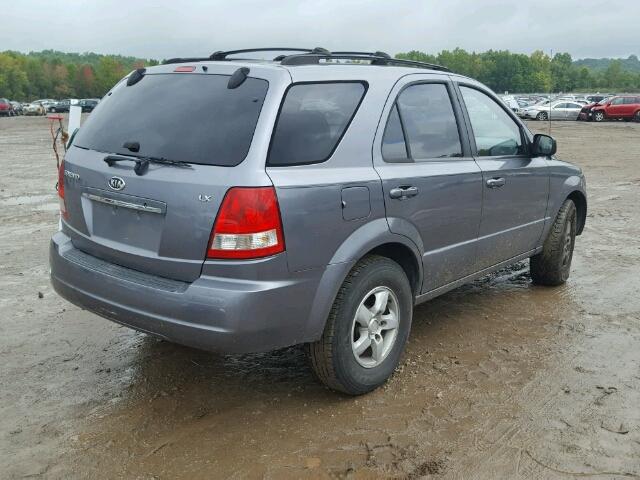 KNDJC733265571821 - 2006 KIA SORENTO EX CHARCOAL photo 4