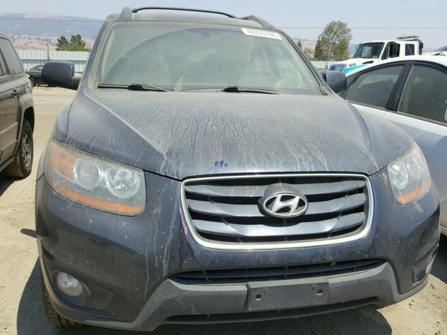 5XYZKDAG7BG050931 - 2011 HYUNDAI SANTA FE L CHARCOAL photo 9