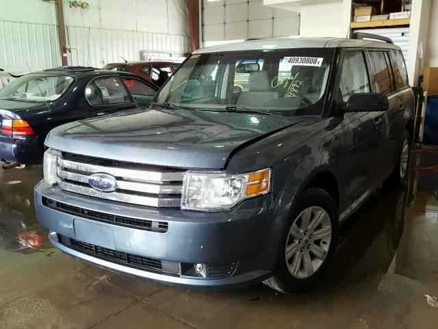 2FMGK5BC5ABA99892 - 2010 FORD FLEX SE BLUE photo 2