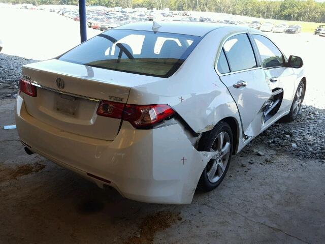 JH4CU2F62CC029297 - 2012 ACURA TSX TECH WHITE photo 4