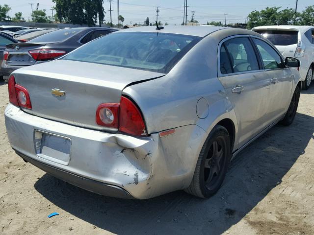 1G1ZH57B78F233685 - 2008 CHEVROLET MALIBU 1LT SILVER photo 4