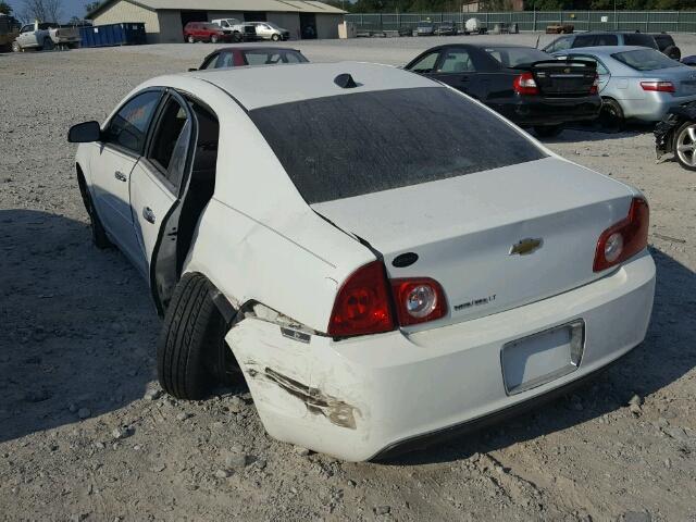 1G1ZC5E0XCF240302 - 2012 CHEVROLET MALIBU 1LT WHITE photo 3