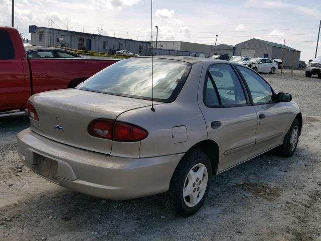 1G1JC524017134839 - 2001 CHEVROLET CAVALIER B TAN photo 4