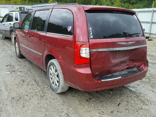 2C4RC1BG2DR540637 - 2013 CHRYSLER TOWN & COU MAROON photo 3