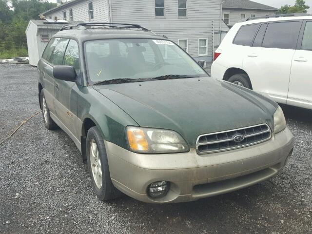 4S3BH6757Y6621718 - 2000 SUBARU LEGACY OUT GREEN photo 1