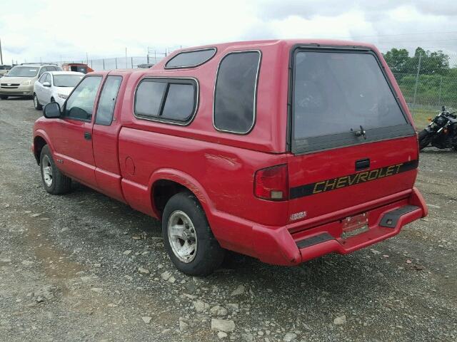 1GCCS1944SK245376 - 1995 CHEVROLET S TRUCK S1 RED photo 3