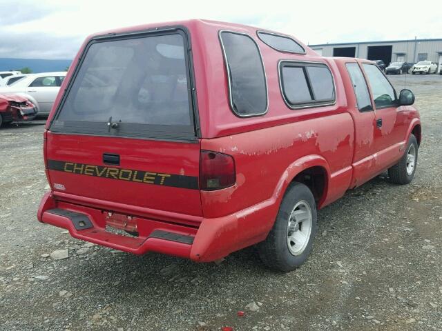 1GCCS1944SK245376 - 1995 CHEVROLET S TRUCK S1 RED photo 4
