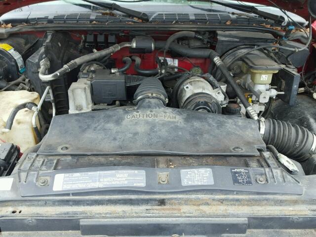 1GCCS1944SK245376 - 1995 CHEVROLET S TRUCK S1 RED photo 7