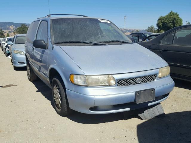 4N2ZN1118WD823604 - 1998 NISSAN QUEST XE BLUE photo 1