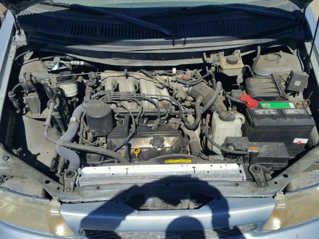 4N2ZN1118WD823604 - 1998 NISSAN QUEST XE BLUE photo 7