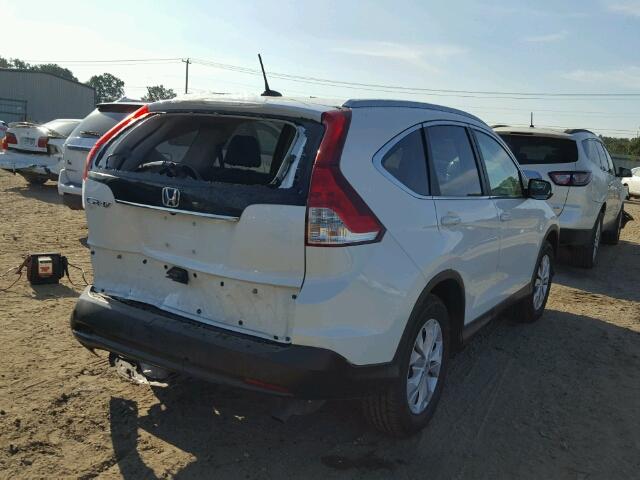 5J6RM3H76DL003613 - 2013 HONDA CR-V EXL WHITE photo 4