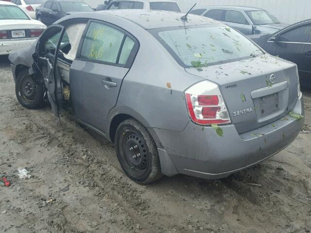 3N1AB61E78L734986 - 2008 NISSAN SENTRA 2.0 GRAY photo 3