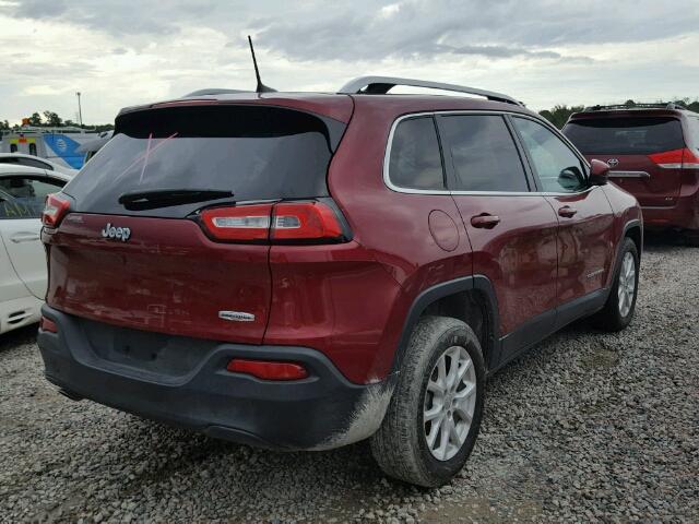 1C4PJLCB5GW291841 - 2016 JEEP CHEROKEE L RED photo 4