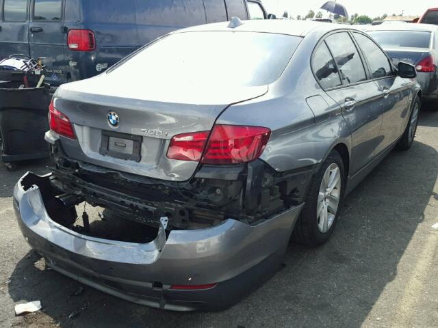 WBAXG5C53CDX02144 - 2012 BMW 528 I GRAY photo 4