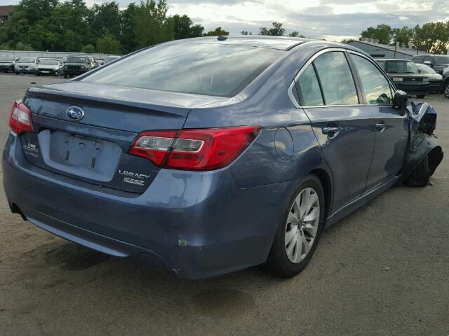 4S3BNAC68F3005938 - 2015 SUBARU LEGACY BLUE photo 4