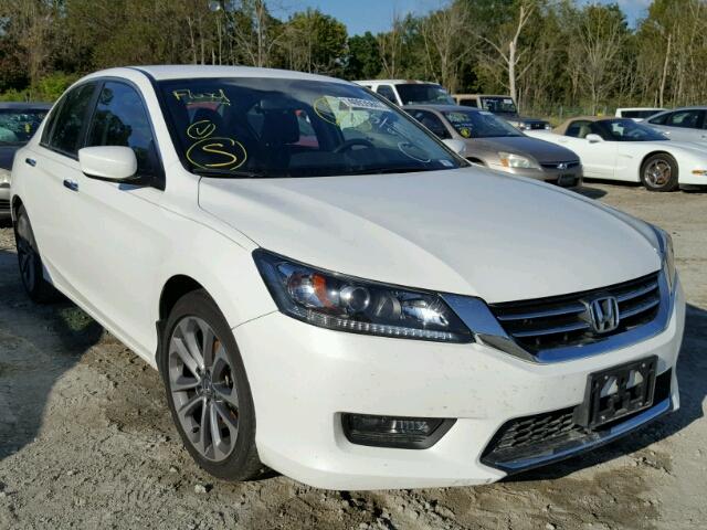 1HGCR2F56EA245602 - 2014 HONDA ACCORD SPO WHITE photo 1