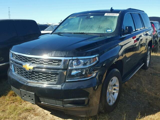 1GNSCAKC3GR395513 - 2016 CHEVROLET TAHOE C150 BLACK photo 2