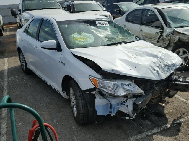 4T1BD1FK1EU138251 - 2014 TOYOTA CAMRY HYBR WHITE photo 1