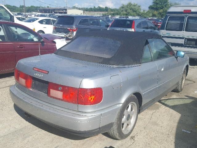 WAUAA88G7VN005222 - 1997 AUDI CABRIOLET SILVER photo 4