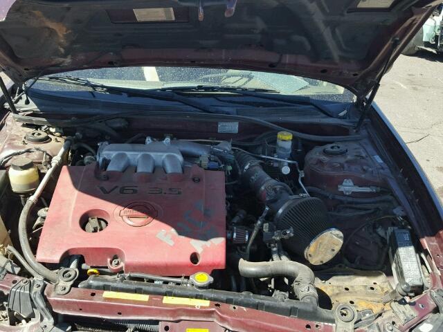 JN1DA31A03T437820 - 2003 NISSAN MAXIMA GLE MAROON photo 7