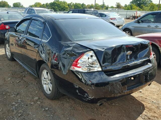 2G1WF5E32C1157443 - 2012 CHEVROLET IMPALA BLACK photo 3