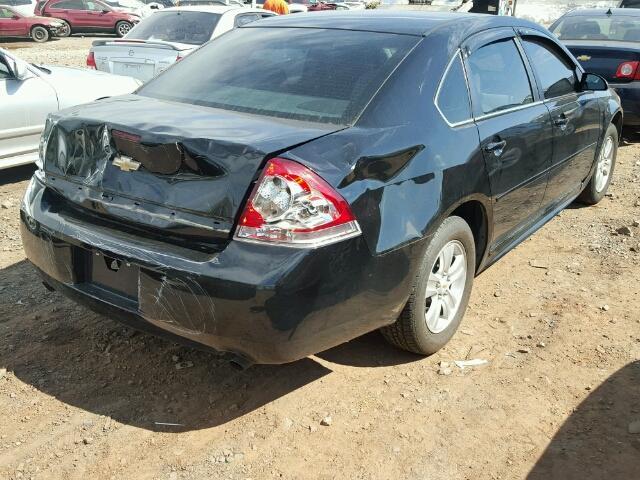 2G1WF5E32C1157443 - 2012 CHEVROLET IMPALA BLACK photo 4