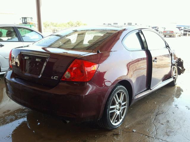 JTKDE177650057878 - 2005 TOYOTA SCION TC BURGUNDY photo 4