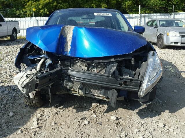 3N1AB7AP4EL618485 - 2014 NISSAN SENTRA S BLUE photo 9