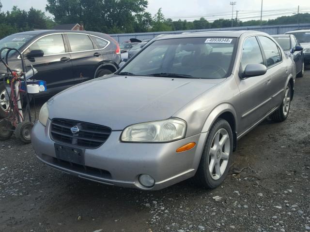 JN1CA31DX1T629099 - 2001 NISSAN MAXIMA GXE GRAY photo 2