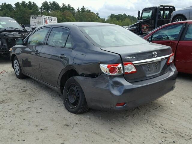 2T1BU4EE5DC993998 - 2013 TOYOTA COROLLA BA GRAY photo 3