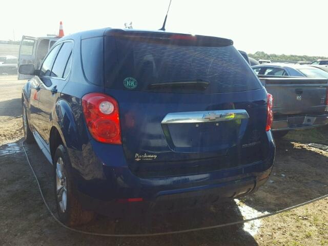 2CNALBEW5A6249922 - 2010 CHEVROLET EQUINOX BLUE photo 3