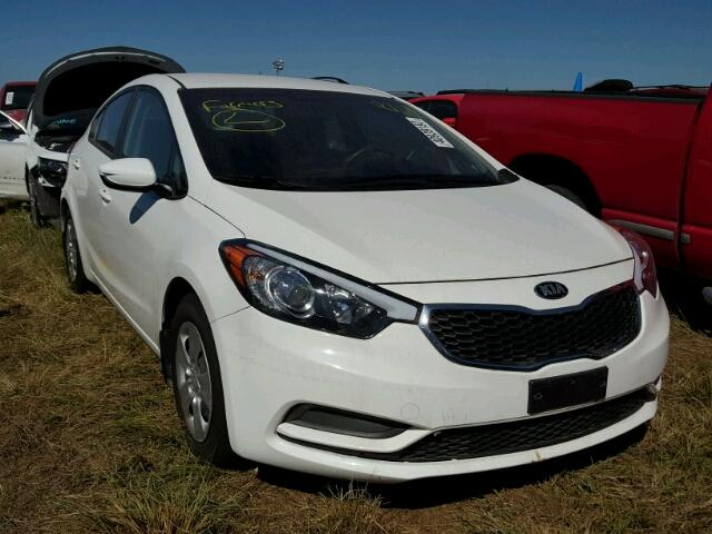 KNAFK4A61G5591917 - 2016 KIA FORTE WHITE photo 1