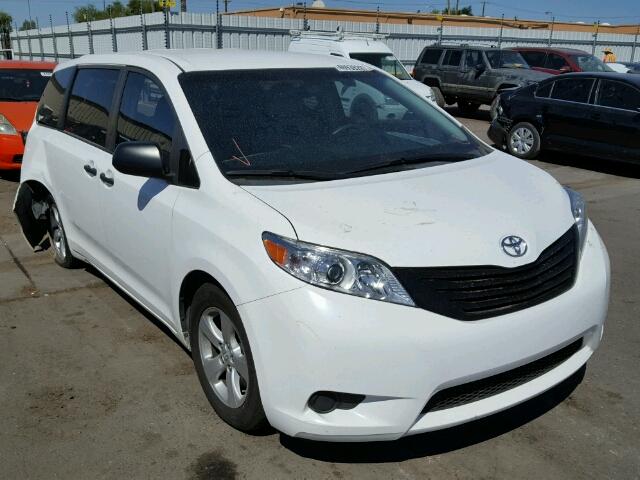 5TDZK3DC3FS656416 - 2015 TOYOTA SIENNA BAS WHITE photo 1