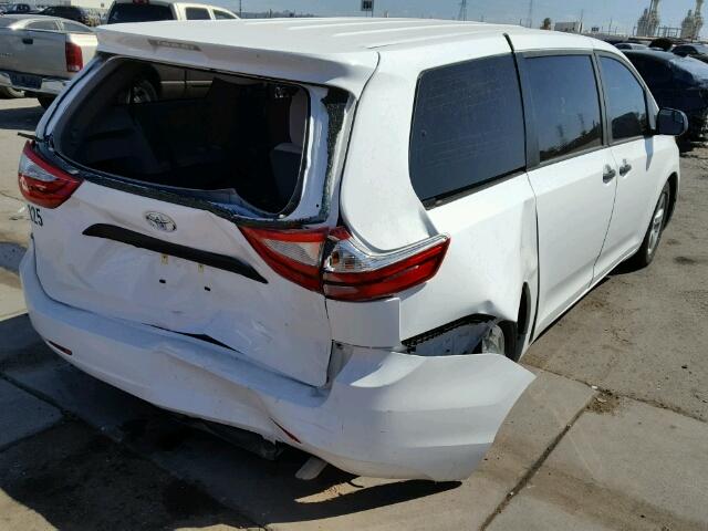 5TDZK3DC3FS656416 - 2015 TOYOTA SIENNA BAS WHITE photo 4