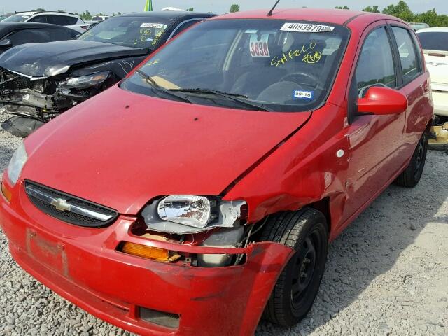 KL1TD666X8B243760 - 2008 CHEVROLET AVEO BASE Қызыл фото 2
