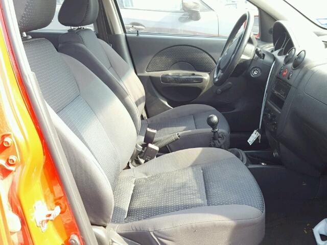 KL1TD666X8B243760 - 2008 CHEVROLET AVEO BASE Қызыл фото 5