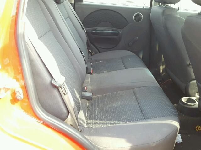 KL1TD666X8B243760 - 2008 CHEVROLET AVEO BASE Қызыл фото 6