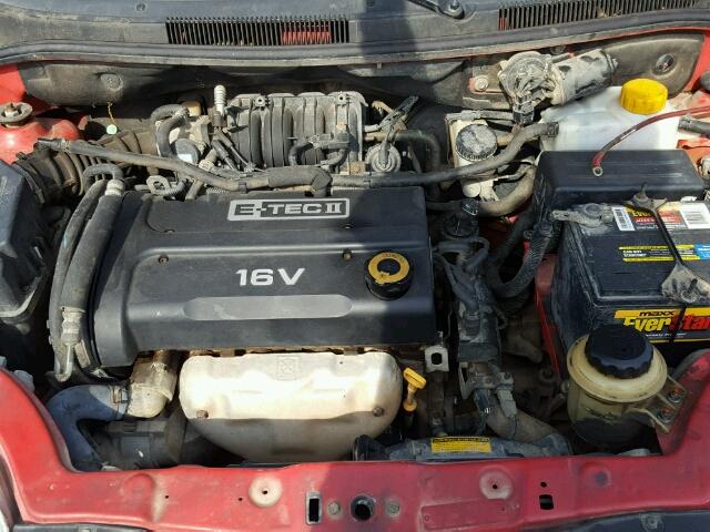KL1TD666X8B243760 - 2008 CHEVROLET AVEO BASE Қызыл фото 7