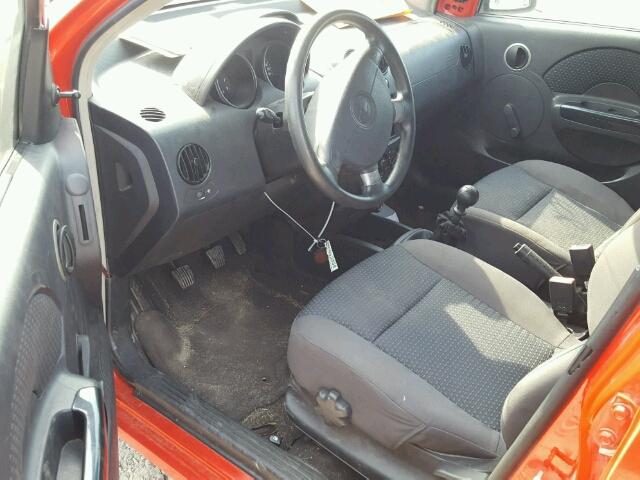 KL1TD666X8B243760 - 2008 CHEVROLET AVEO BASE Қызыл фото 9