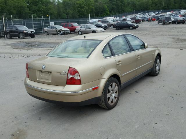 WVWTH63B12P017714 - 2002 VOLKSWAGEN PASSAT GLX GOLD photo 4