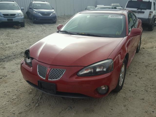 2G2WP552971148079 - 2007 PONTIAC GRAND PRIX RED photo 2