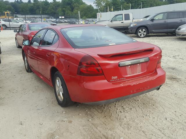 2G2WP552971148079 - 2007 PONTIAC GRAND PRIX RED photo 3